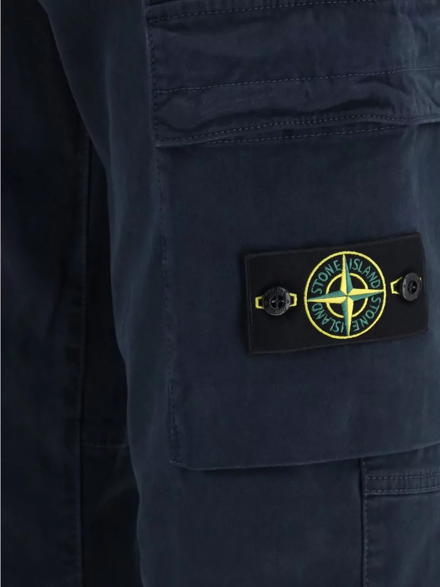 Stone Island Cotton Straight-Leg Cargo Pants