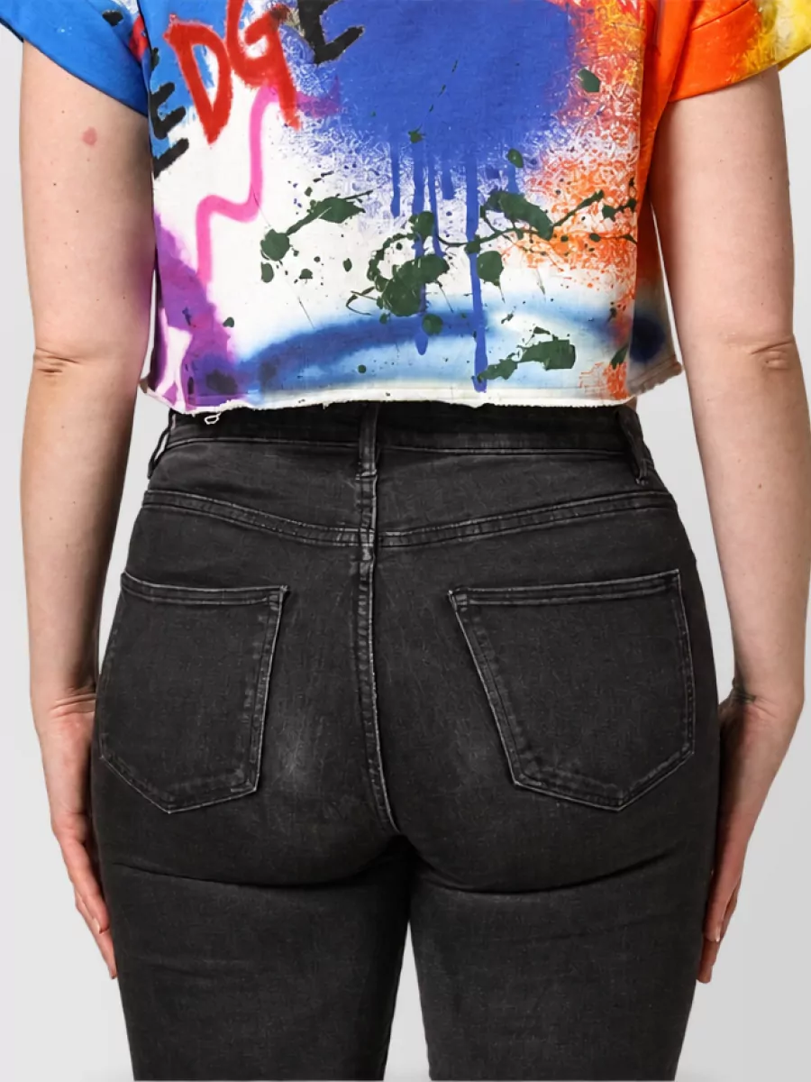 Dolce&Gabbana Cotton Crystal-Embellished Cropped Jersey Top