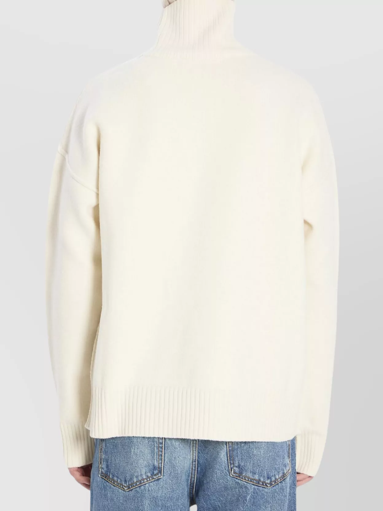 Ami Paris Heart Friend Turtleneck Sweater