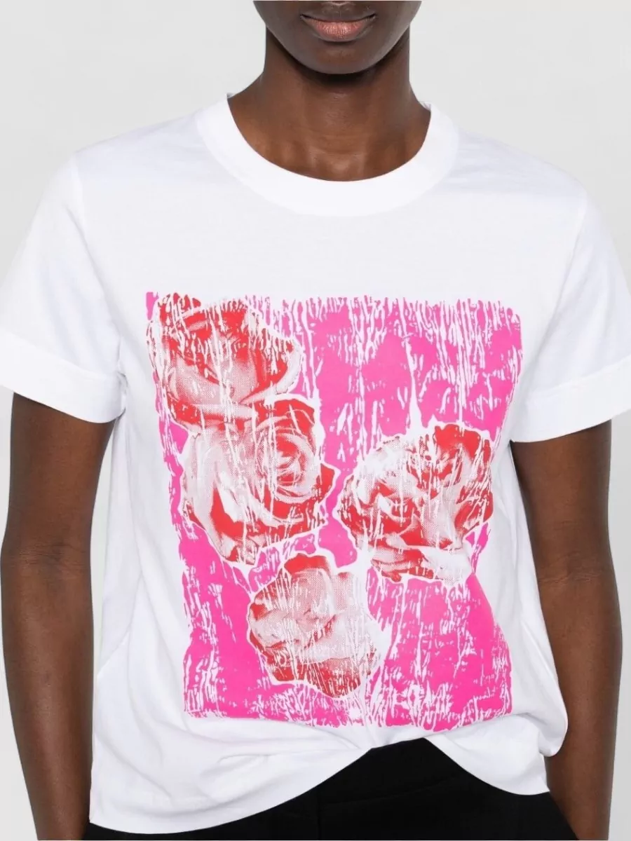 Givenchy Graphic Nylon Silk Top Short Sleeves