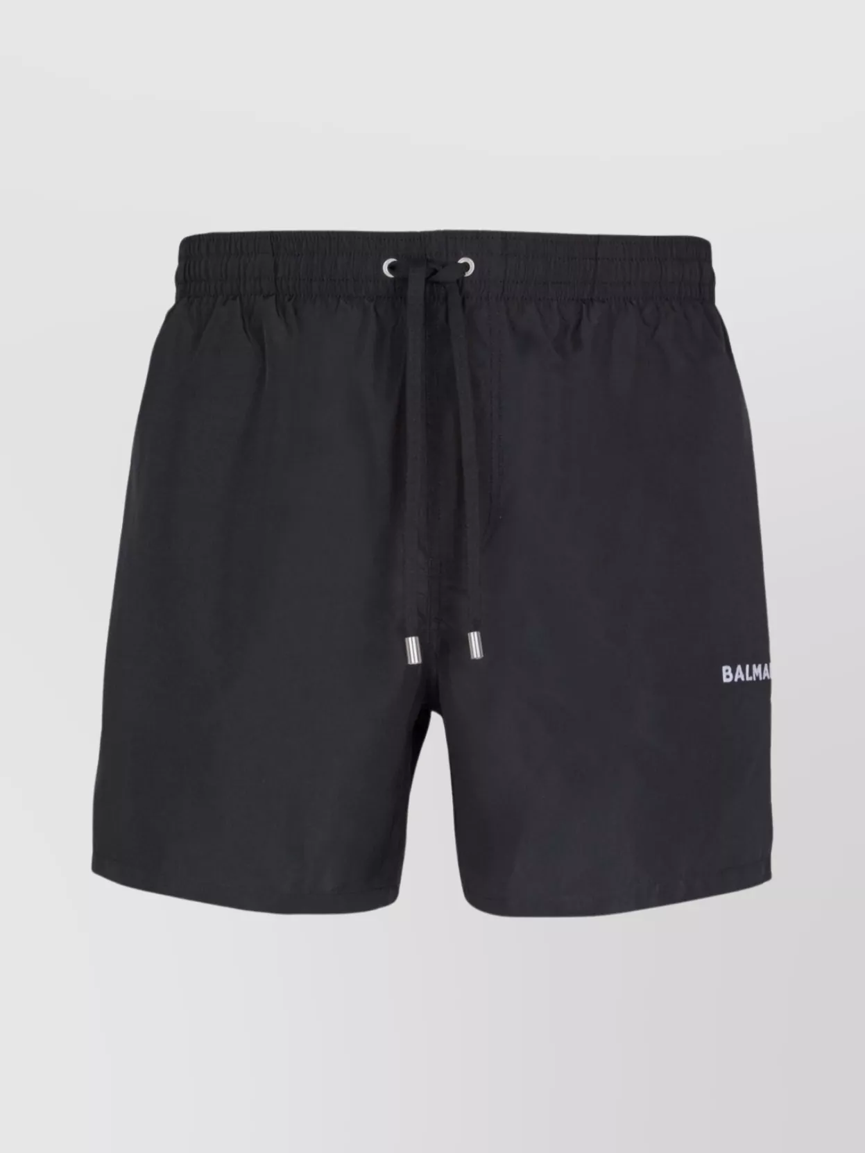 Balmain Swimwear With Elastic Waistband And Pockets In Black
