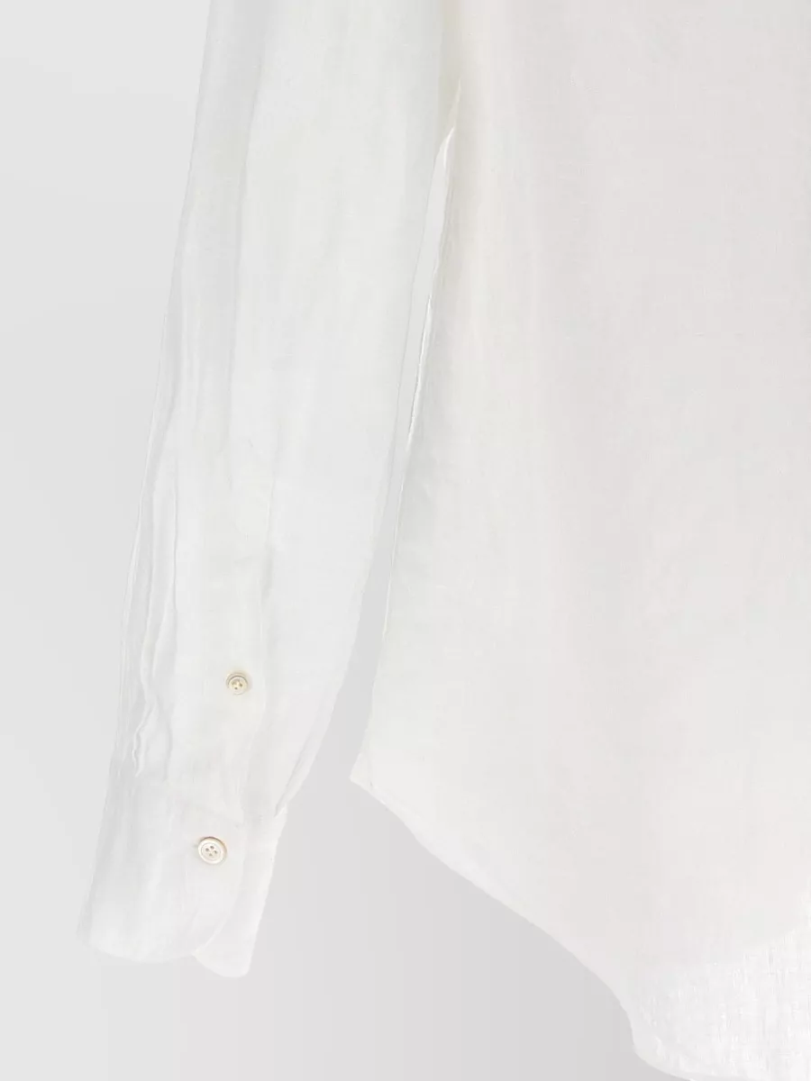 Finamore Linen Long-Sleeve Shirt