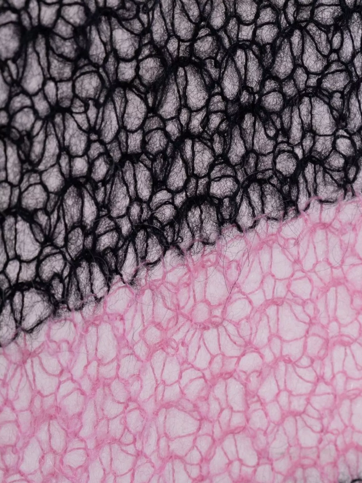 We11 Done Sheer Striped Round Neck Sweater In Pink