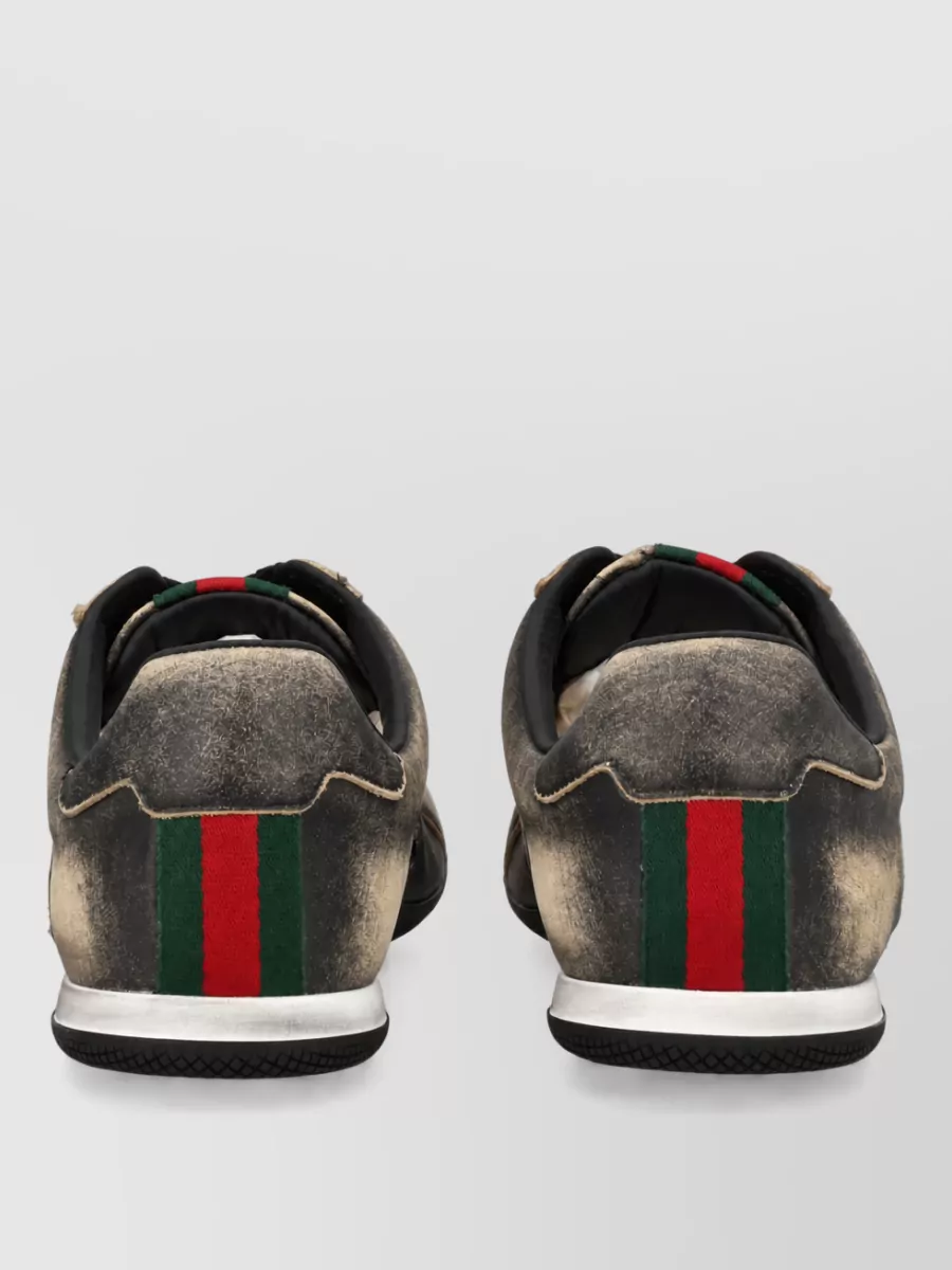 Gucci Leather Low-Top Sneakers