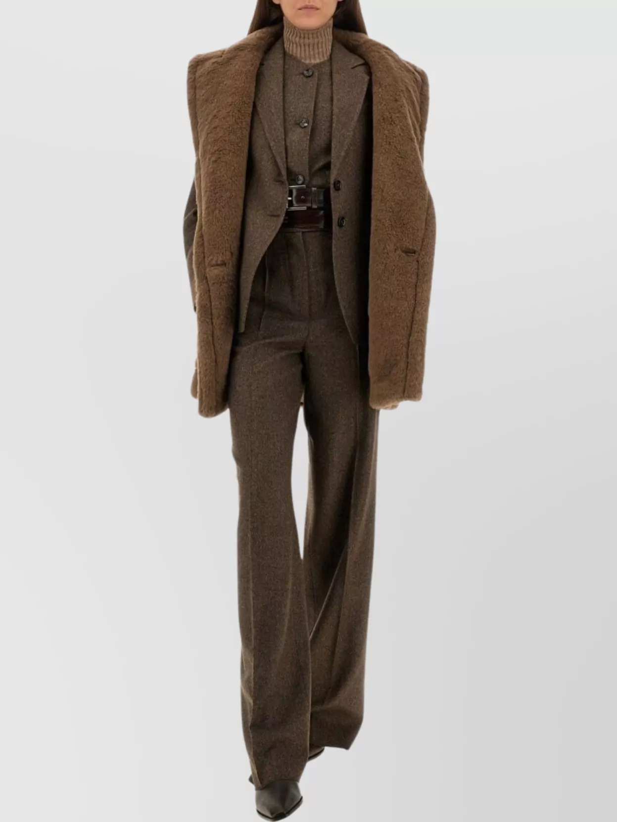 Max Mara Tailored Jacket Bermuda12 Notched Lapels In Brown