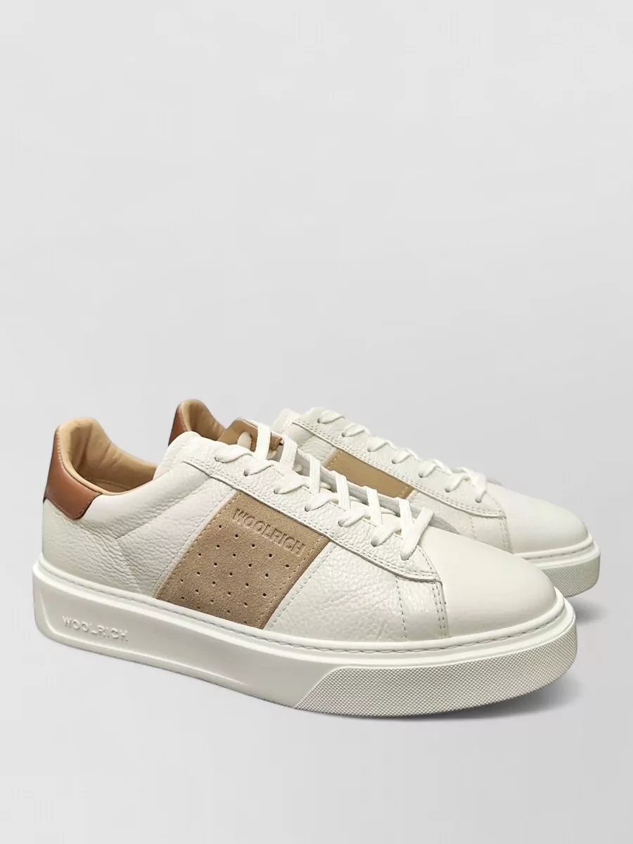 Woolrich Suede Leather Low-Top Sneakers