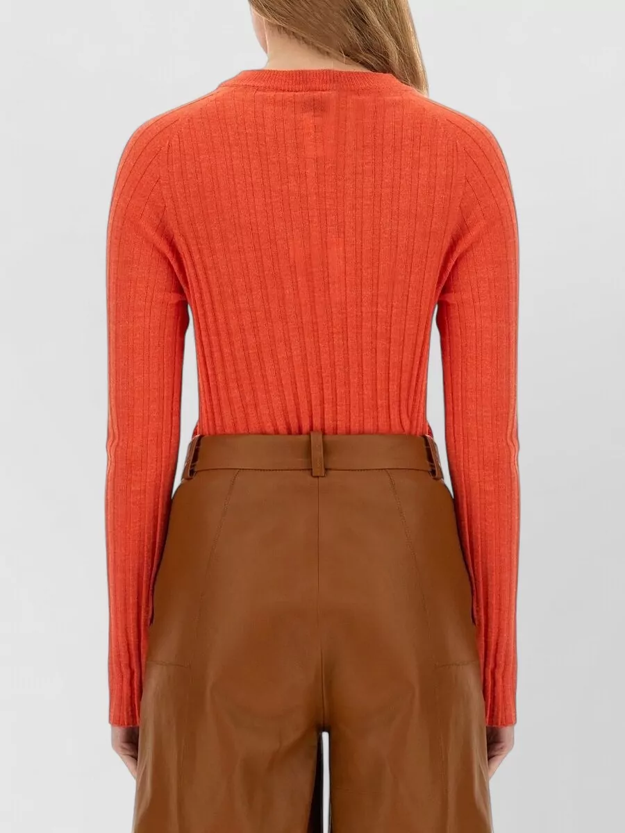 Alysi Ribbed Slim-Fit Knitted Top