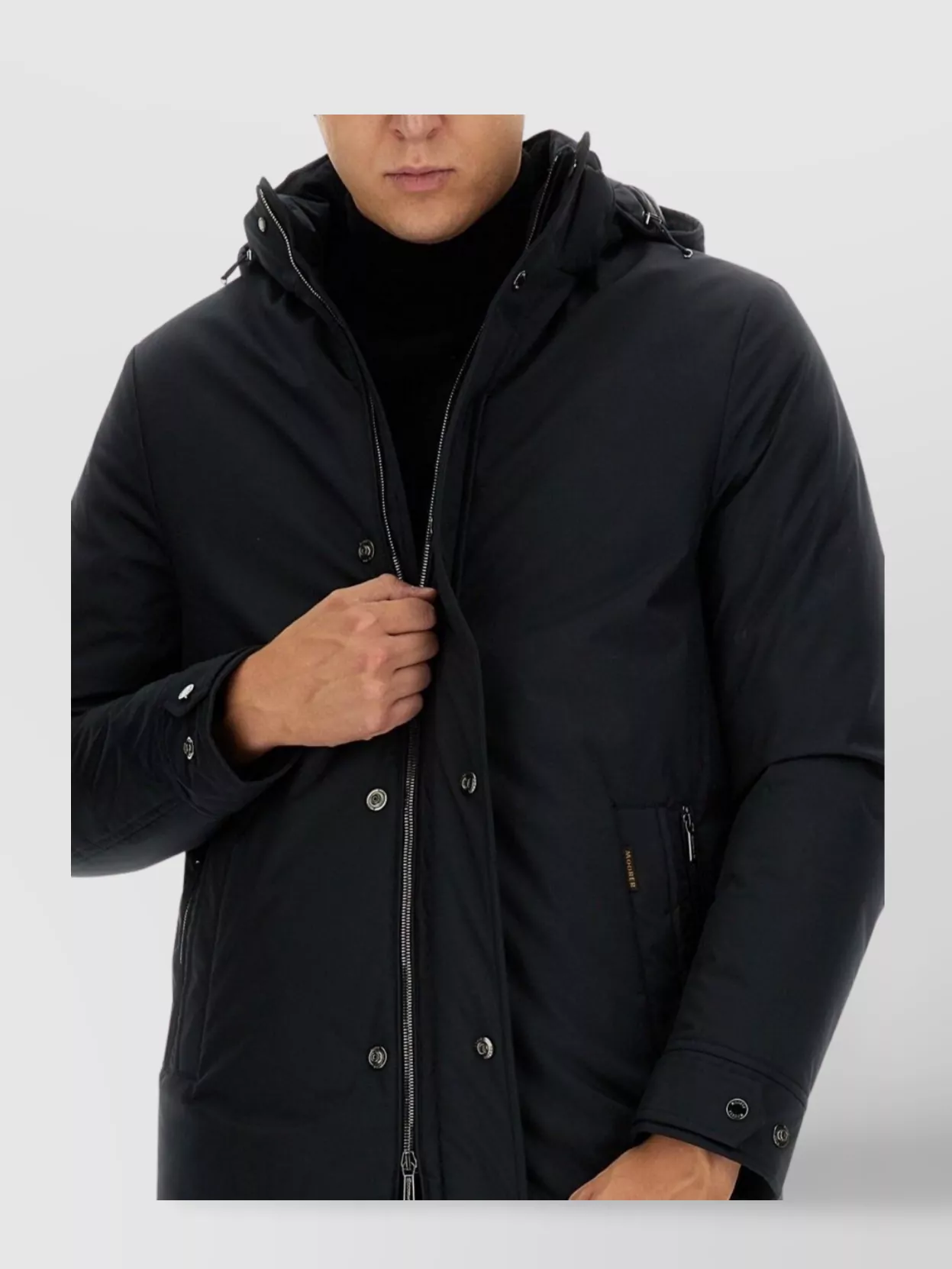 Moorer Vermont Hooded Coat Side Pockets