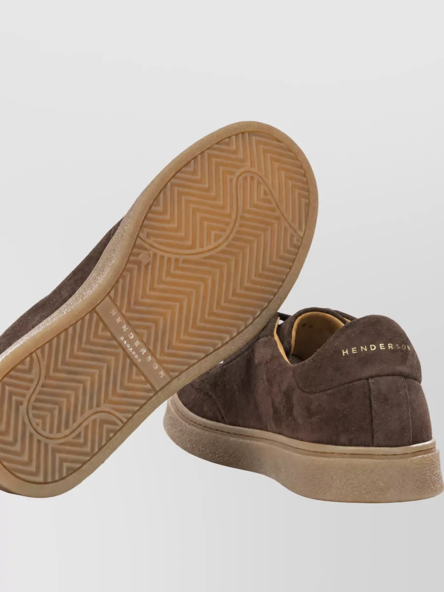 Henderson Baracco Lace Up Casual Suede Rubber Sole Shoes