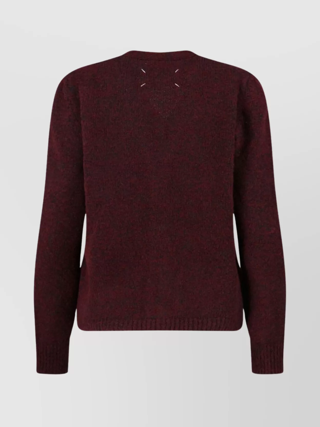 Maison Margiela Knitwear Crewneck Long Sleeves In Burgundy