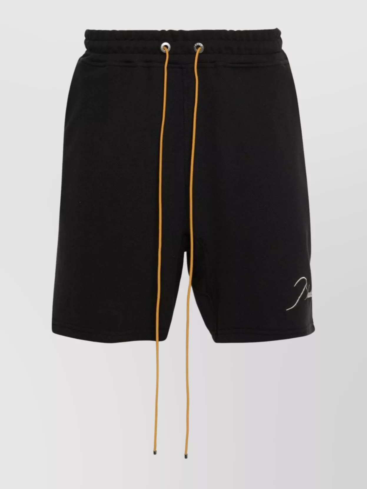 Shop Rhude Elastic Waistband Knee-length Pique Shorts