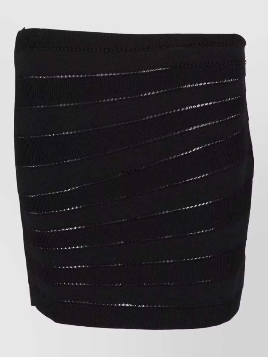 Balmain metallic knit mini skirt