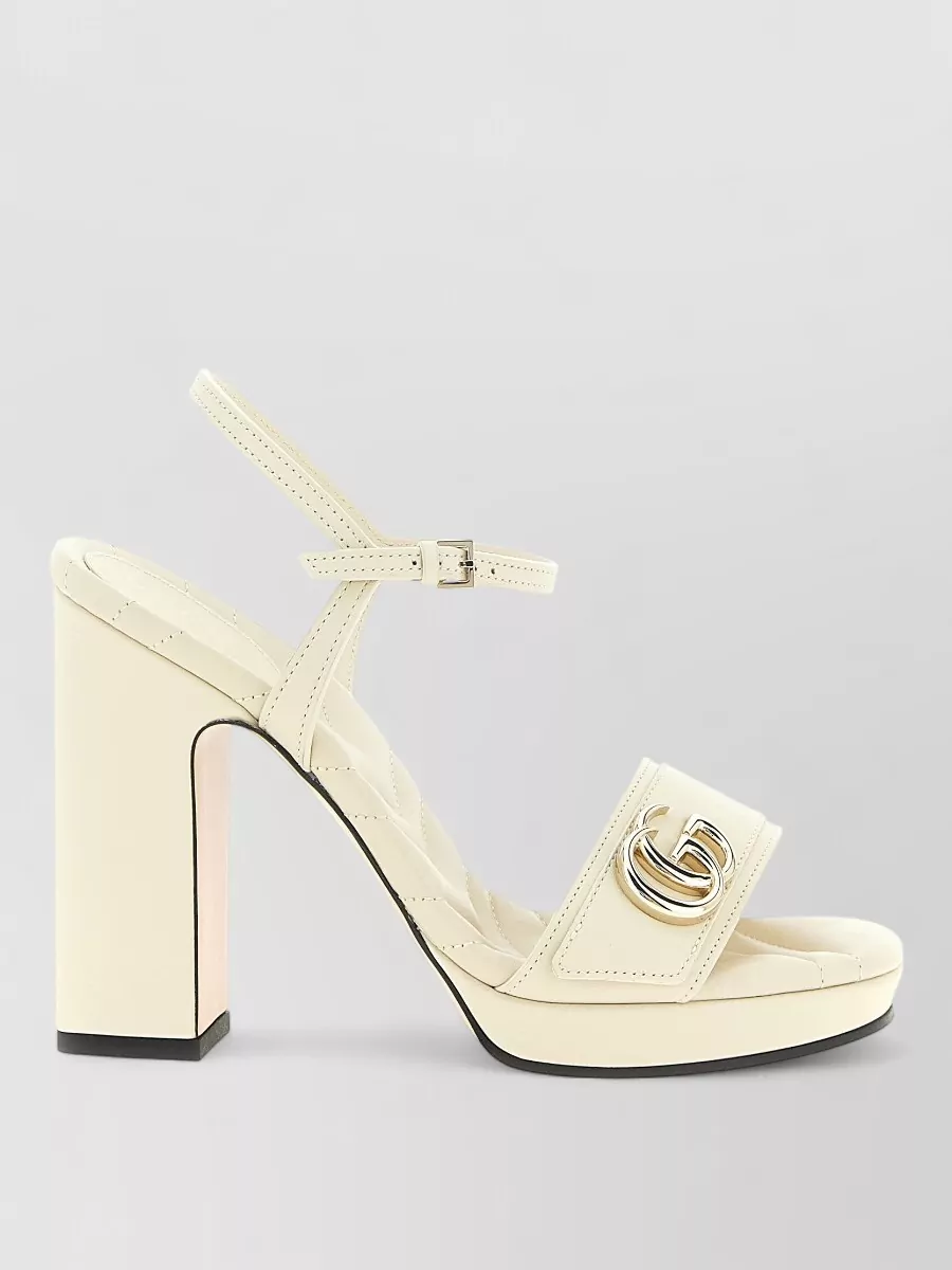 Gucci leather platform sandals