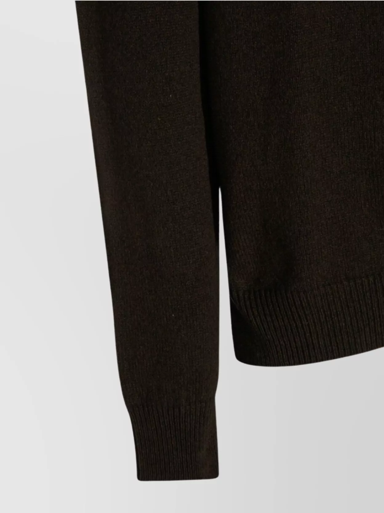 Rick Owens Ribbed Crewneck Sweater With Long Sleeves
