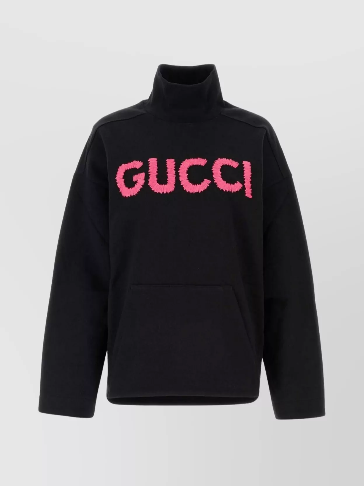 Shop Gucci Front Pocket Oversize Cotton Sweatshirt