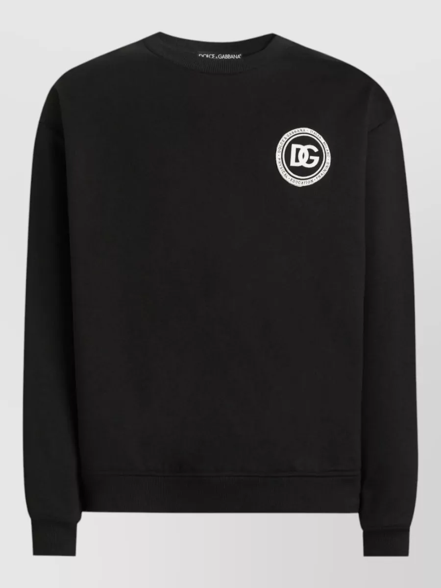 Dolce&Gabbana jersey sweatshirt with patch