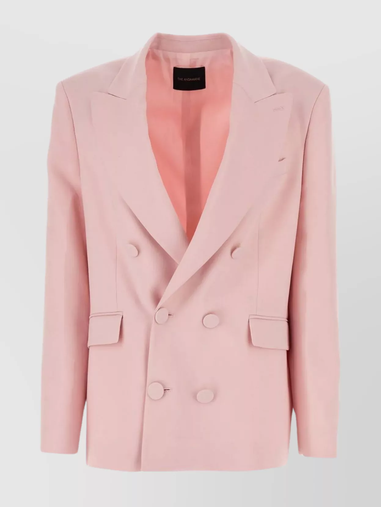 Shop The Andamane Structured Blazer With Shoulder Padding And Multiple Pockets