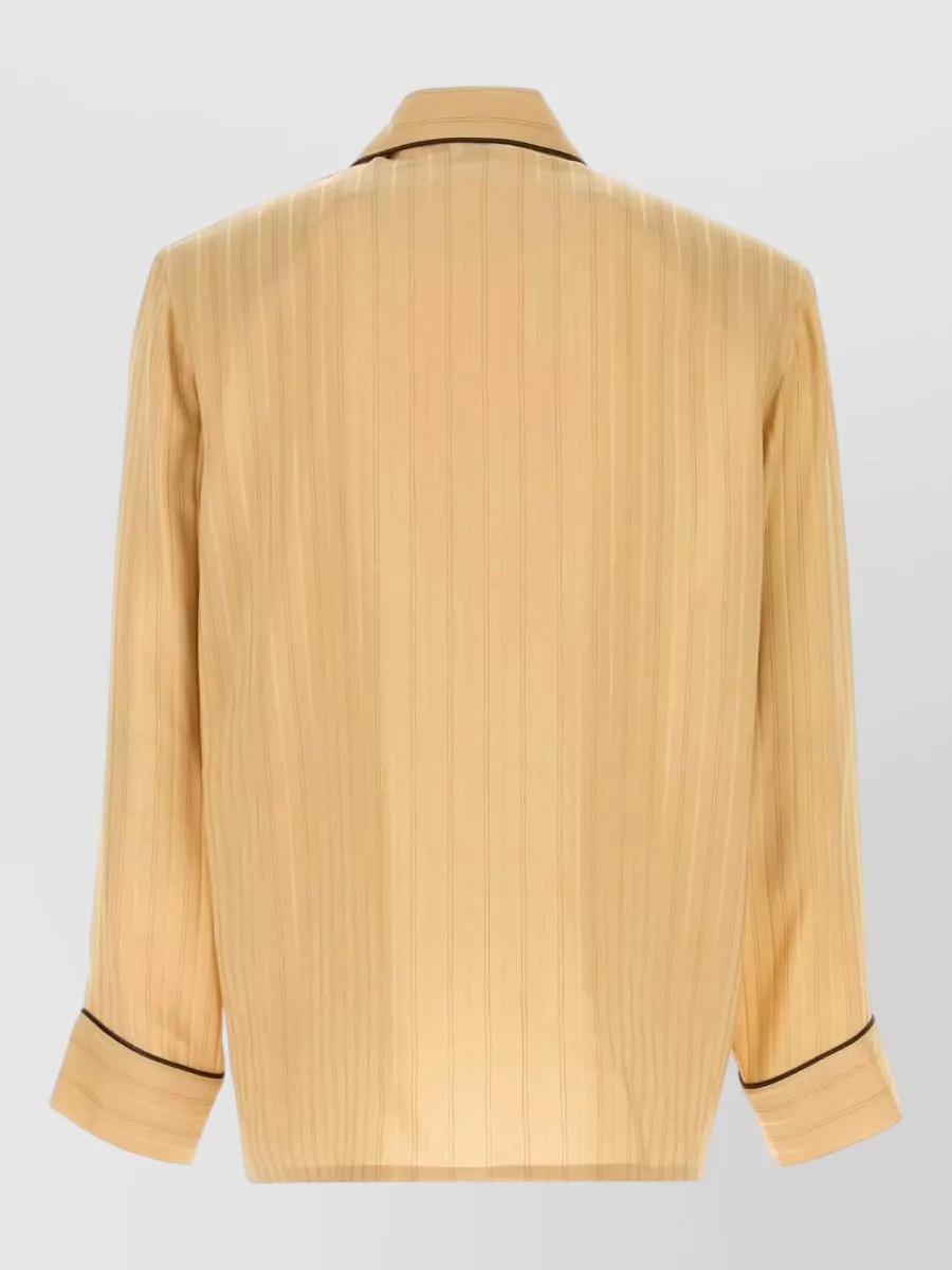 Saint Laurent Silk Embroidered Shirt Jacket