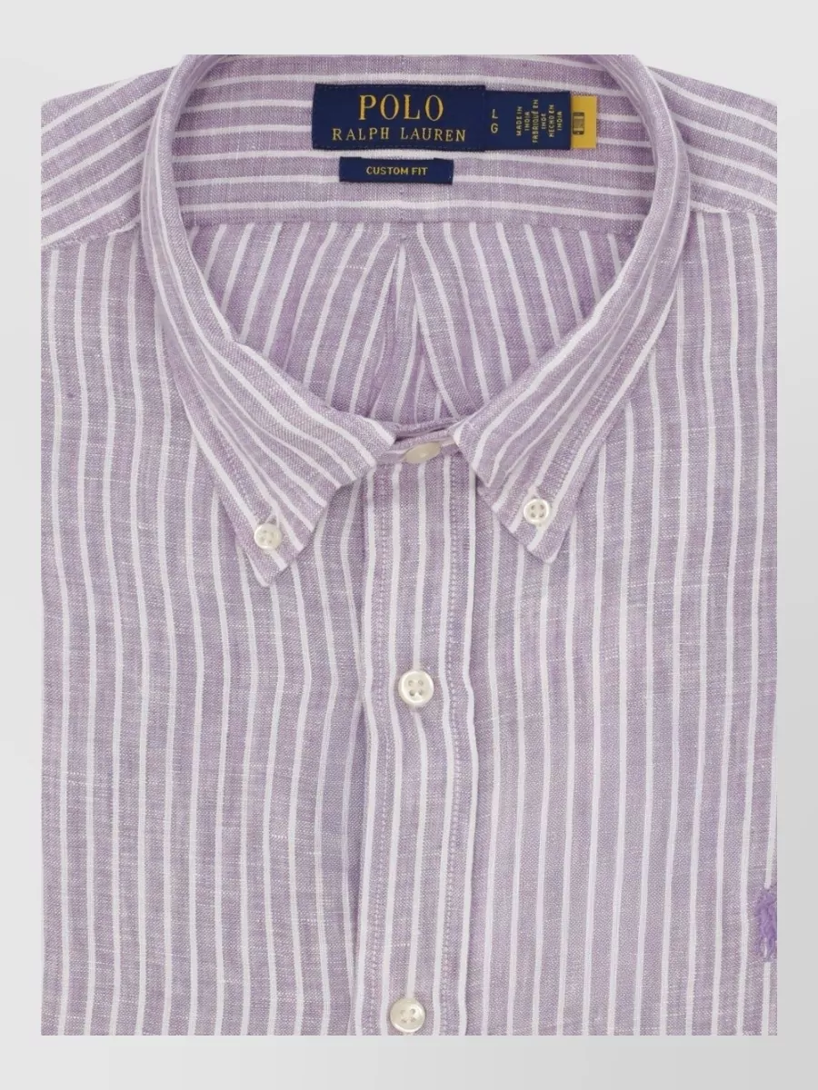 Ralph Lauren linen striped long-sleeve shirt