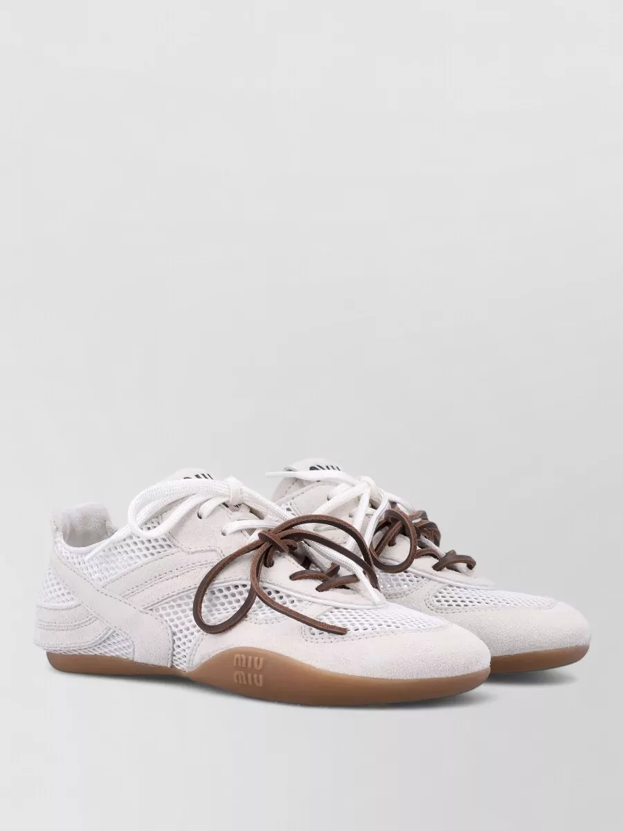 Miu Miu mesh lace-up sneakers