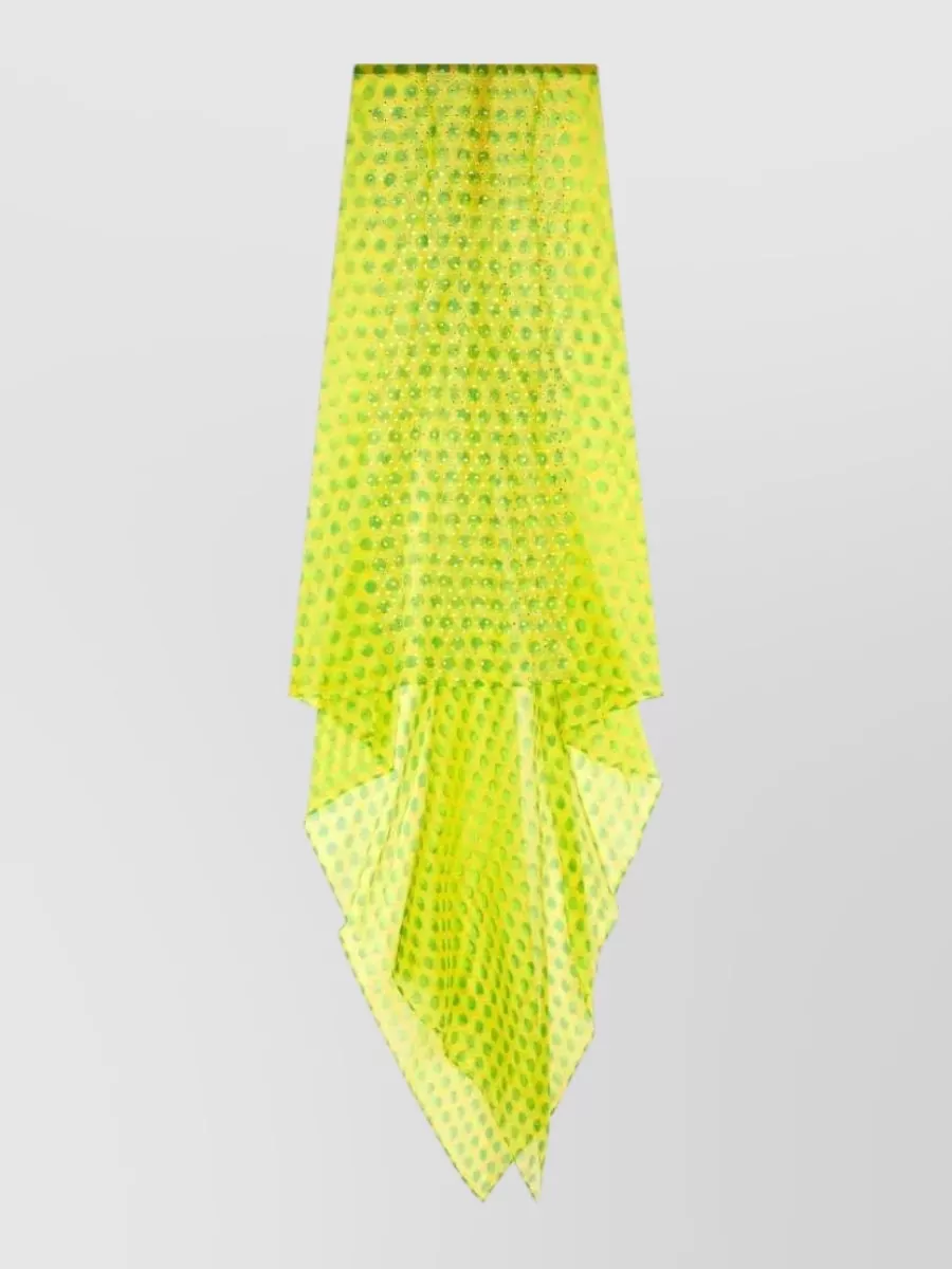 Dries Van Noten silk printed maxi skirt