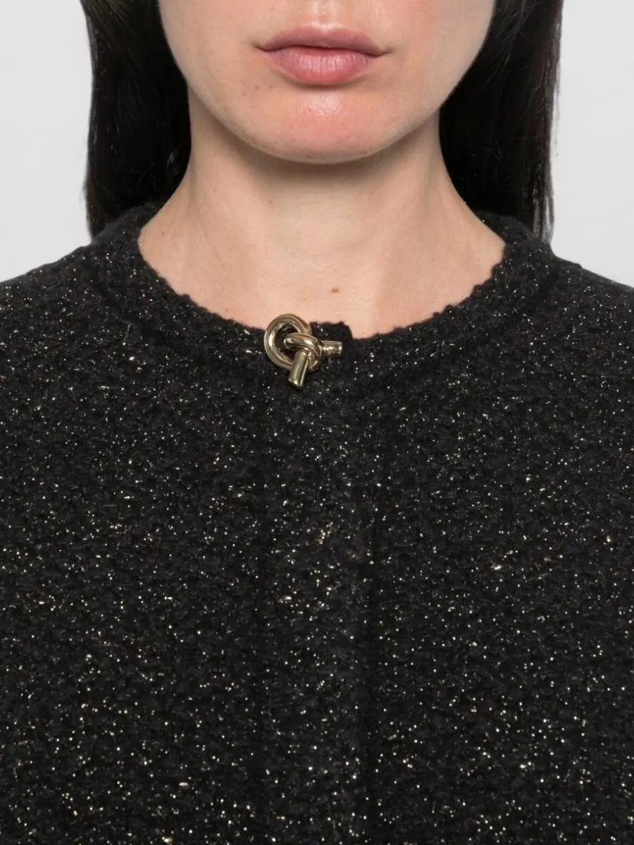 Fabiana Filippi Bouclé-Knit Wool Cashmere Silk Cardigan