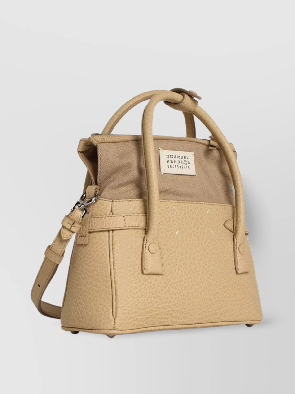 Maison Margiela Leather Shoulder Bag With Textured Finish