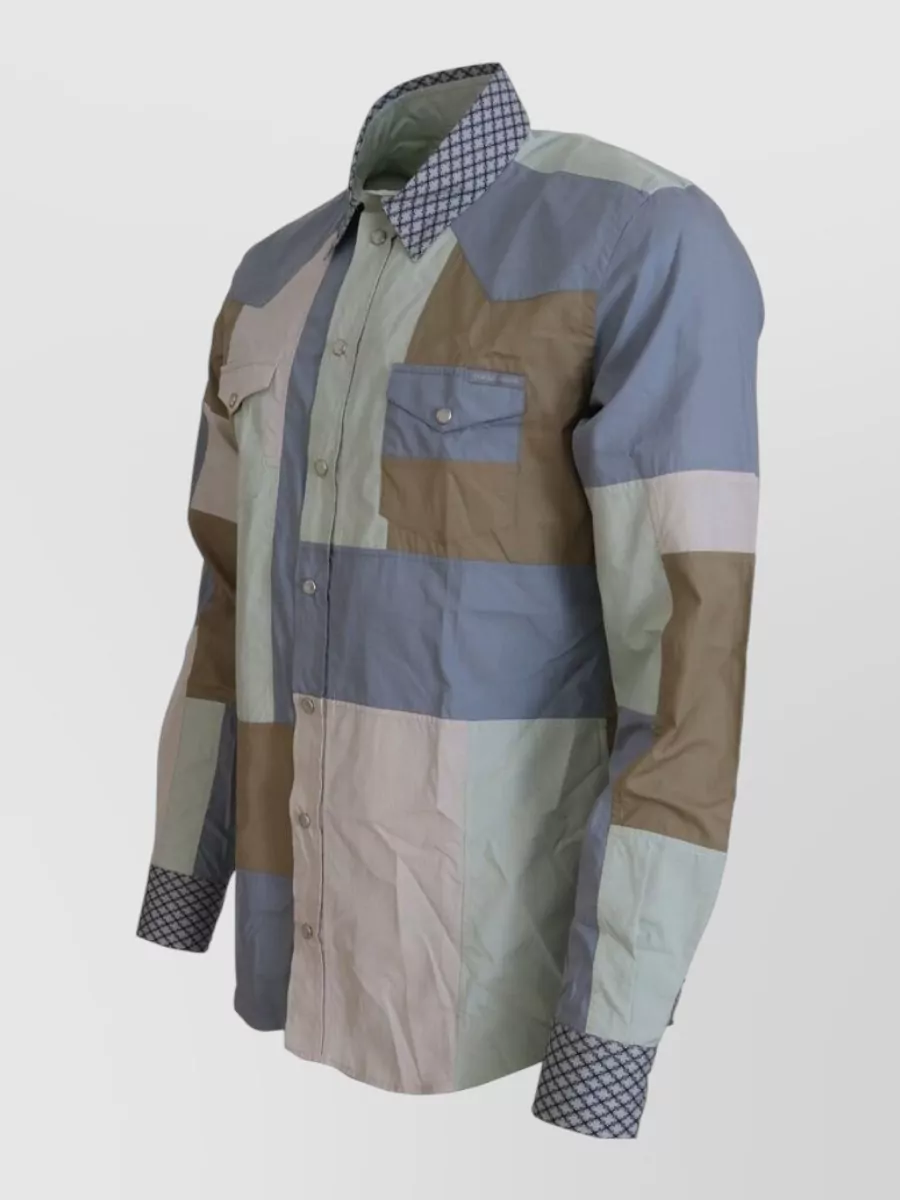 Dolce&Gabbana Patchwork Slim-Fit Shirt