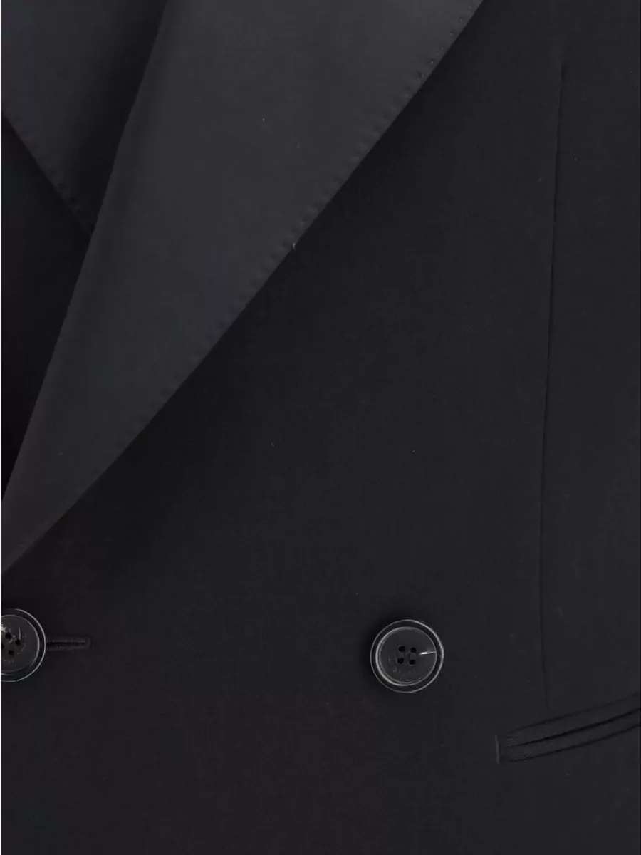 Saint Laurent Wool Single Breasted Coat