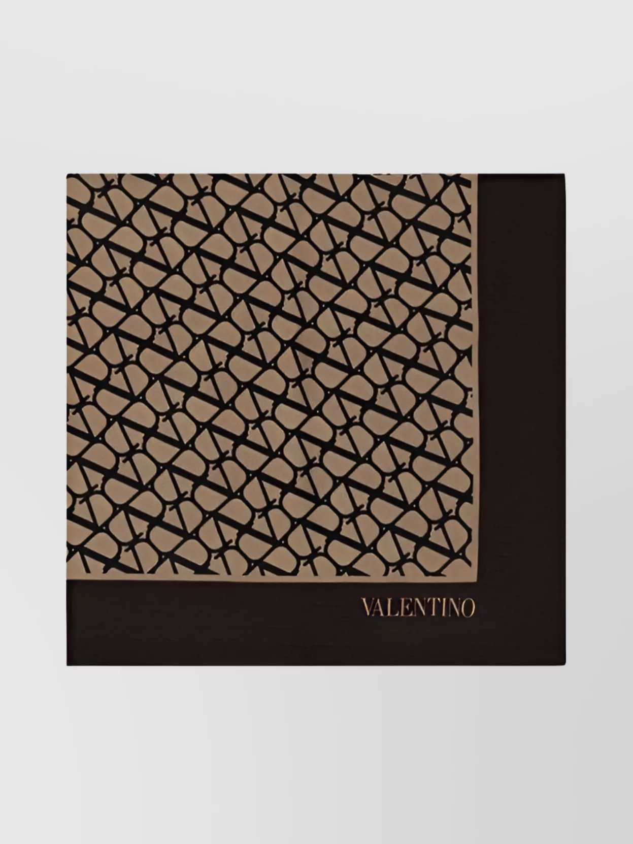Shop Valentino Iconic Monogram Silk Scarf