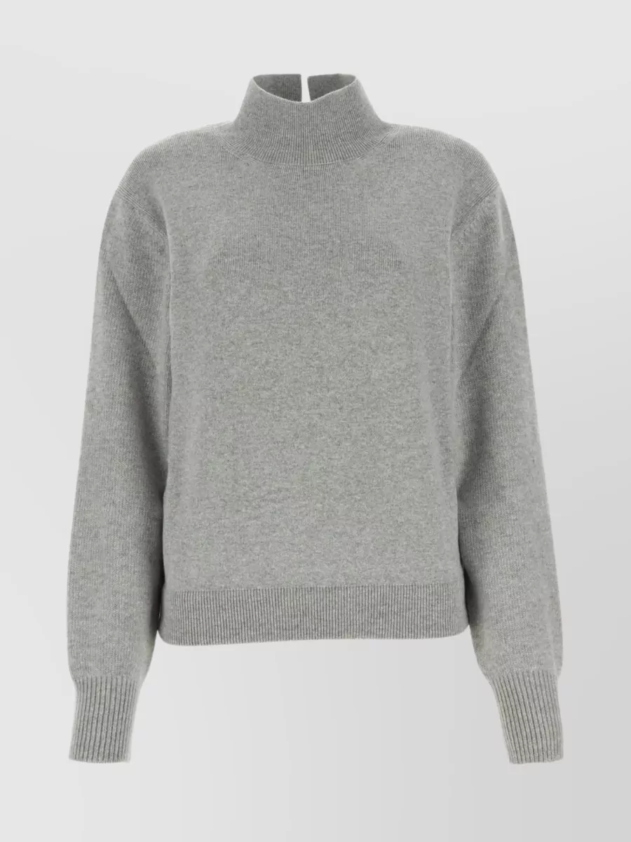Shop Fendi Wool Blend Sweater In Grey