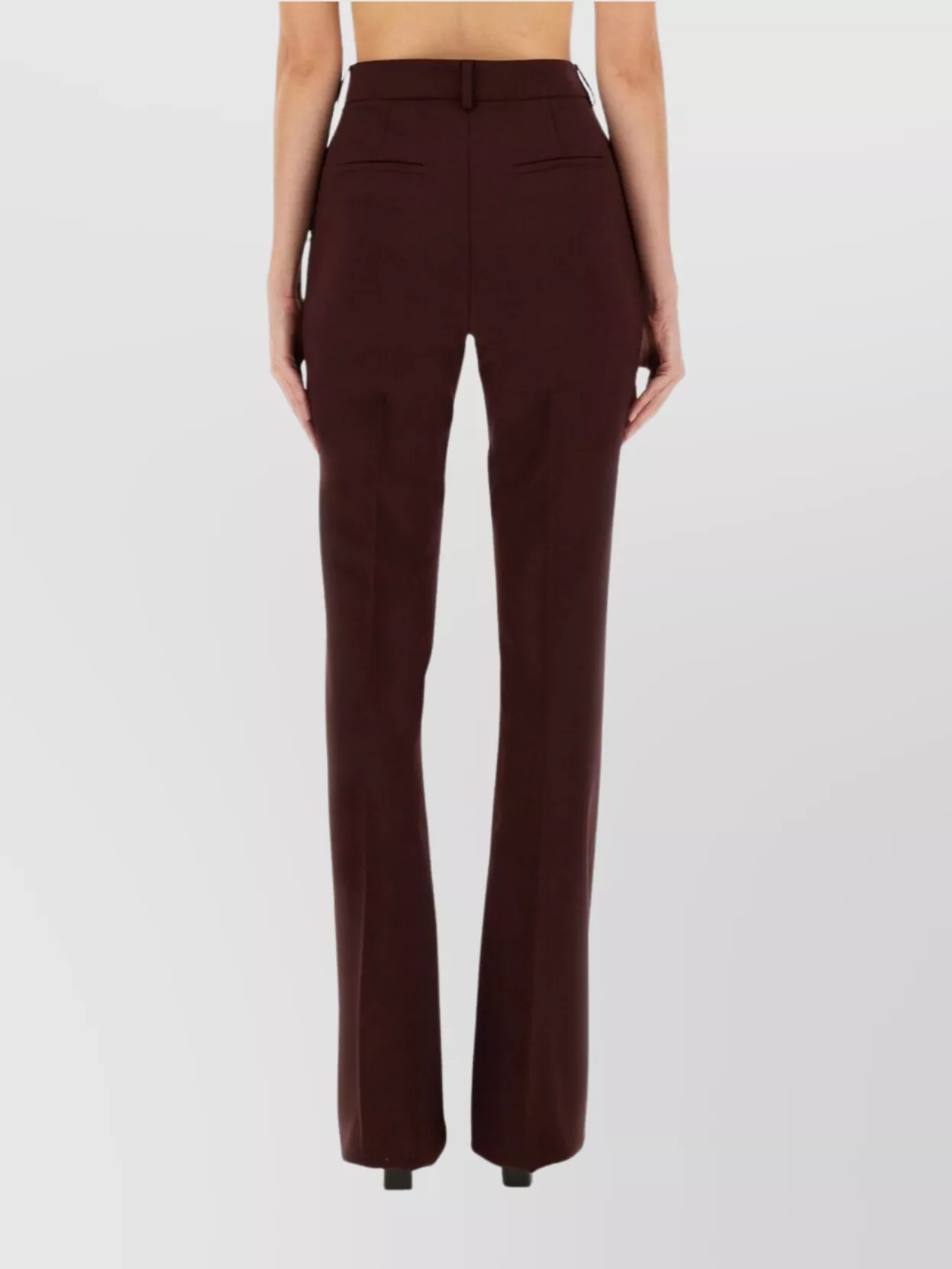 Sportmax Flared Trousers With Pockets And Loops