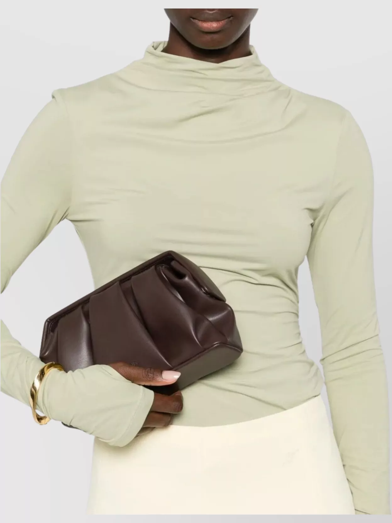 Themoirè Vegan Fabric Tia Clutch Bag