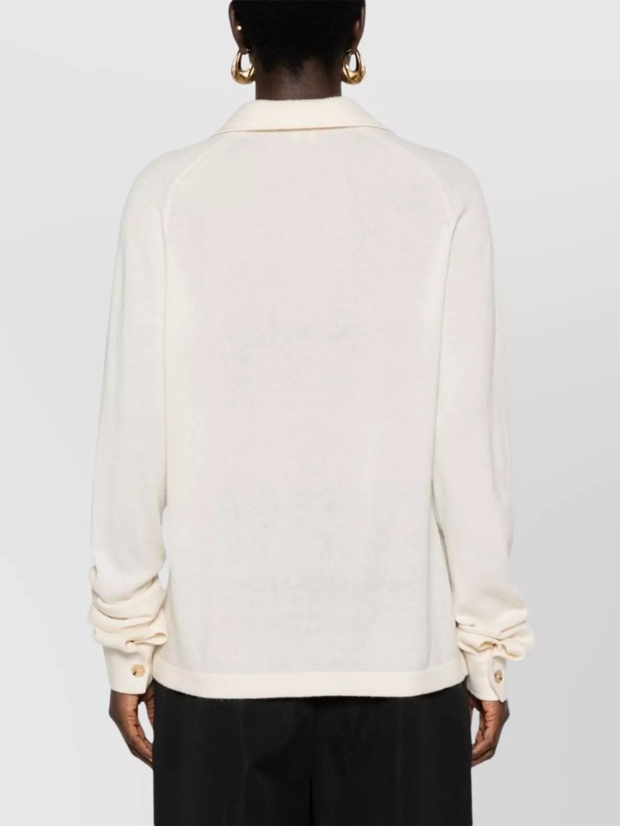 Totême Cashmere Knitted Shirt Buttoned Cuffs