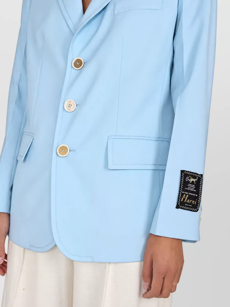 Marni Virgin Wool Long Blazer