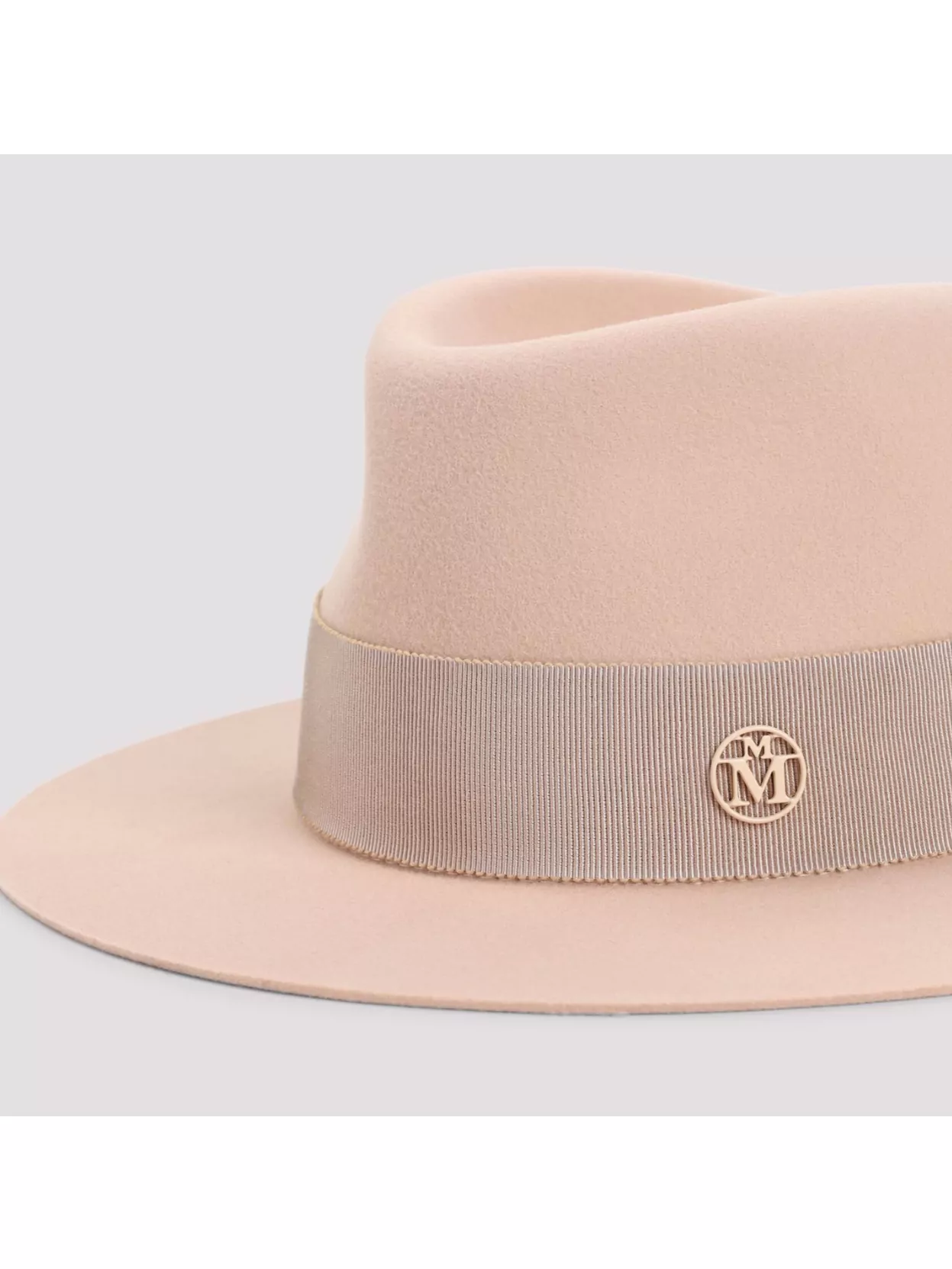 Shop Maison Michel Andre Hat With Concave Crown And Ribbon Detail
