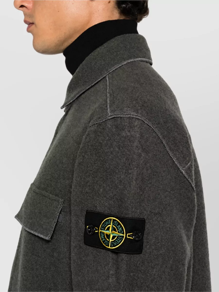 Stone Island Single-Breasted Coat