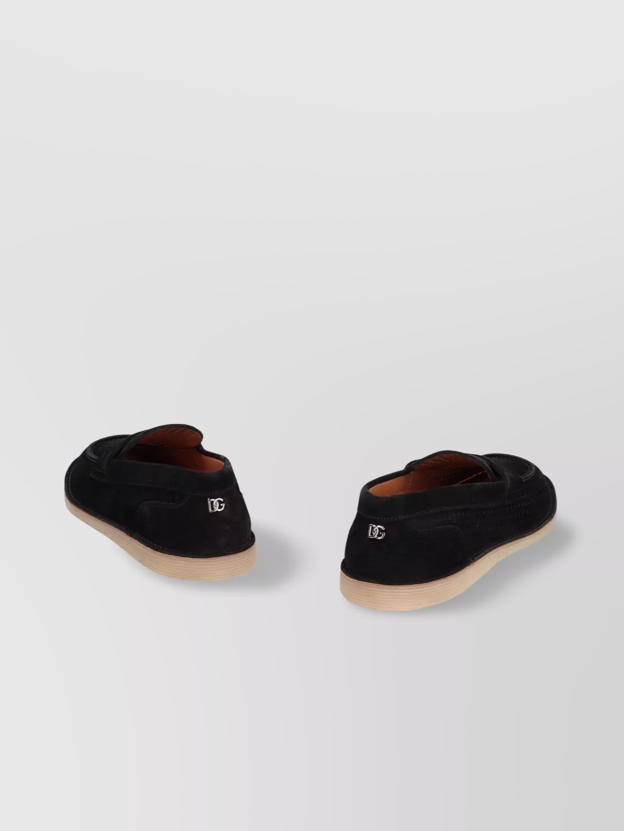 Dolce&Gabbana Round Toe Leather Loafers