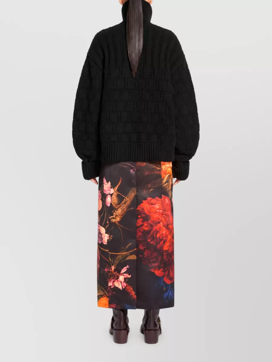 Dries Van Noten Cashmere Wool High-Neck Cardigan