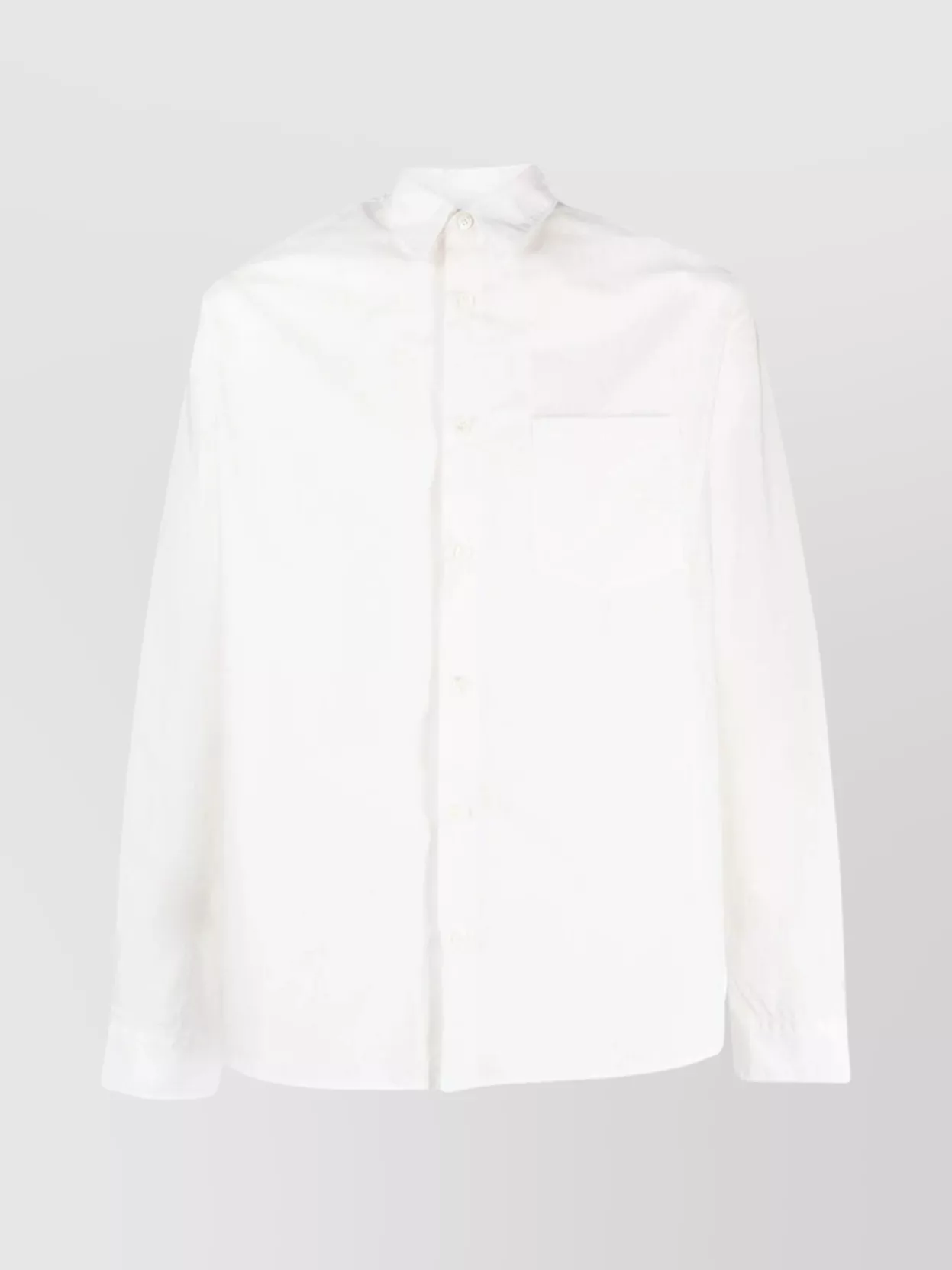 Apc Chest-pocket Cotton Shirt In White