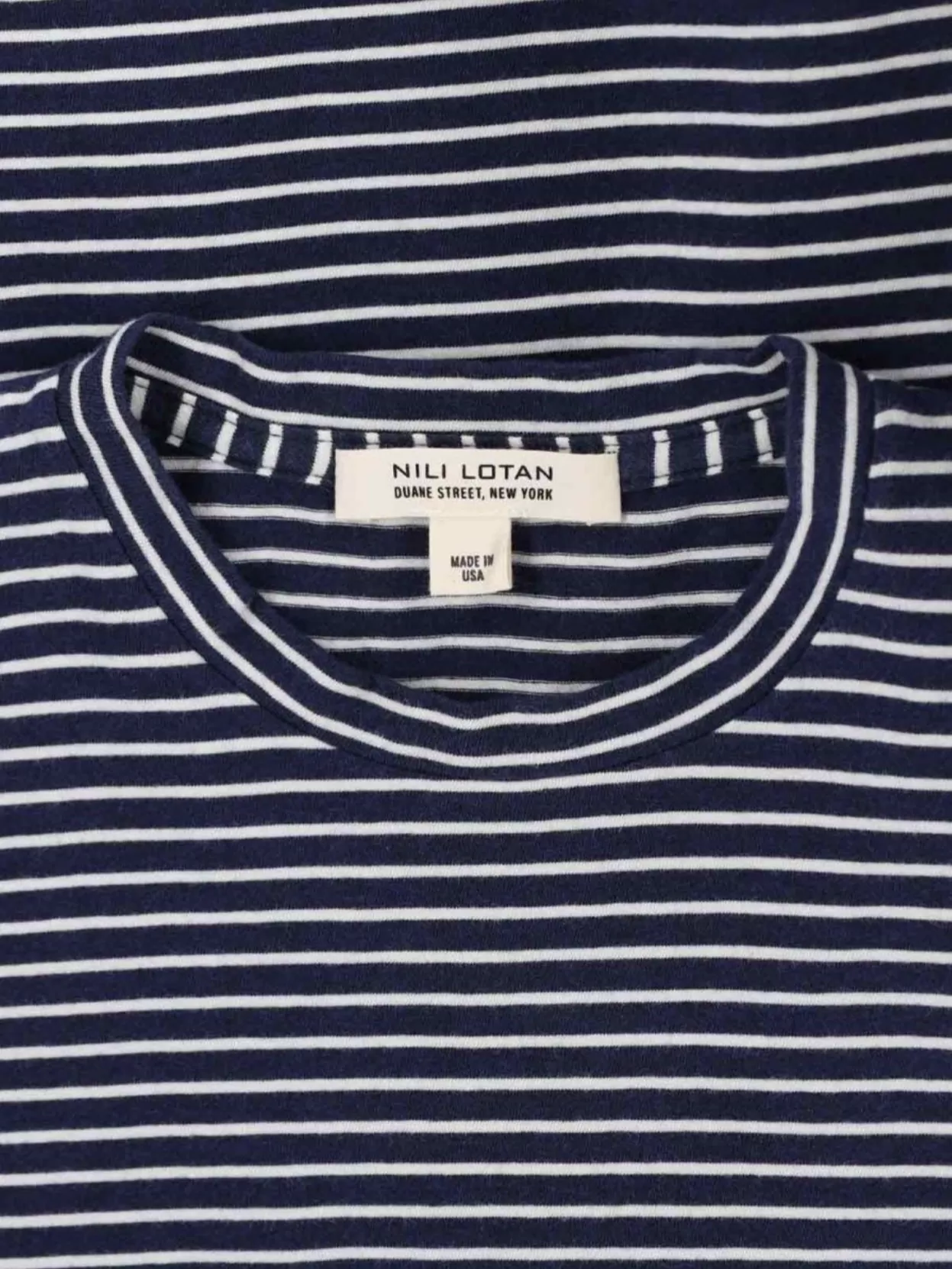 Nili Lotan Crew Neck Striped Pattern