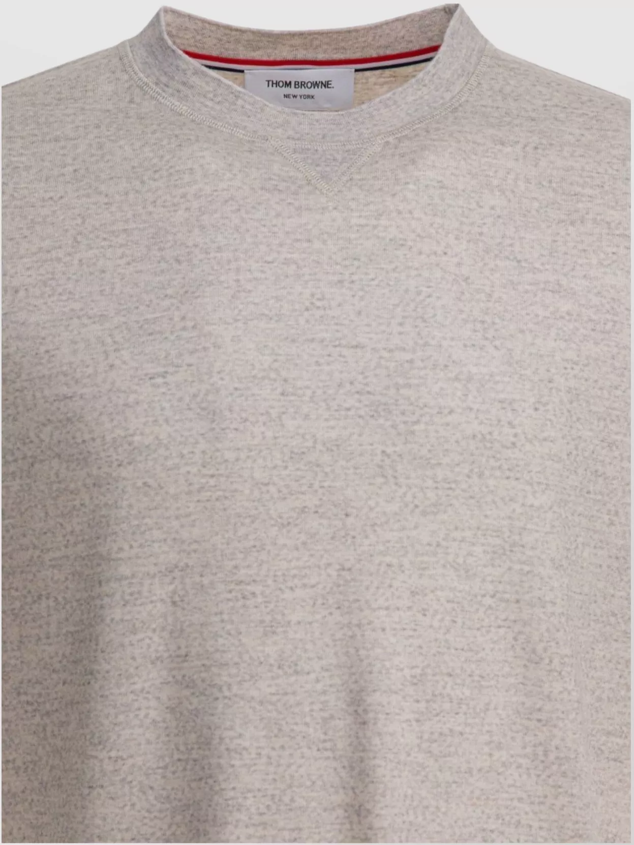 Thom Browne Striped Sleeve Wool Crew Neck T-shirt In Multi