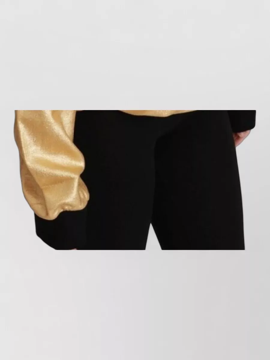Dolce&Gabbana Metallic Cotton Crewneck Sweater
