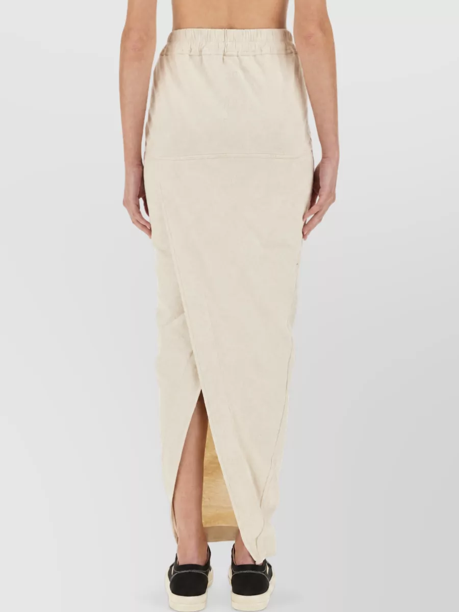 Rick Owens Drkshdw Cotton High-Rise Maxi Skirt
