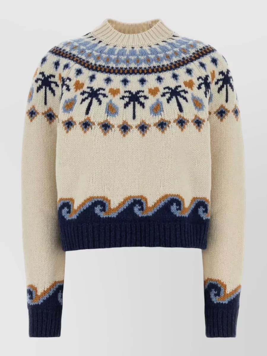 Alanui embroidered wool sweater