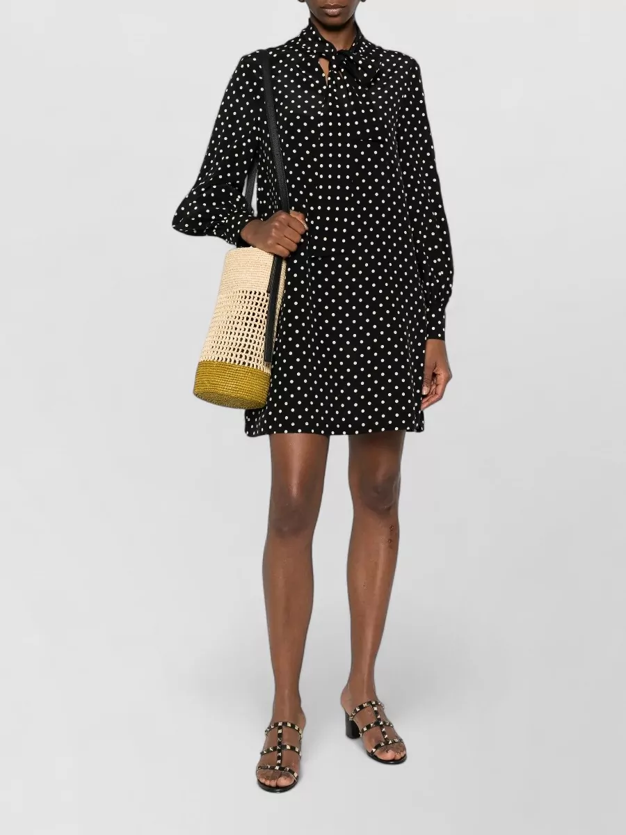Valentino Garavani Silk Polka Dot-Print Mini Dress