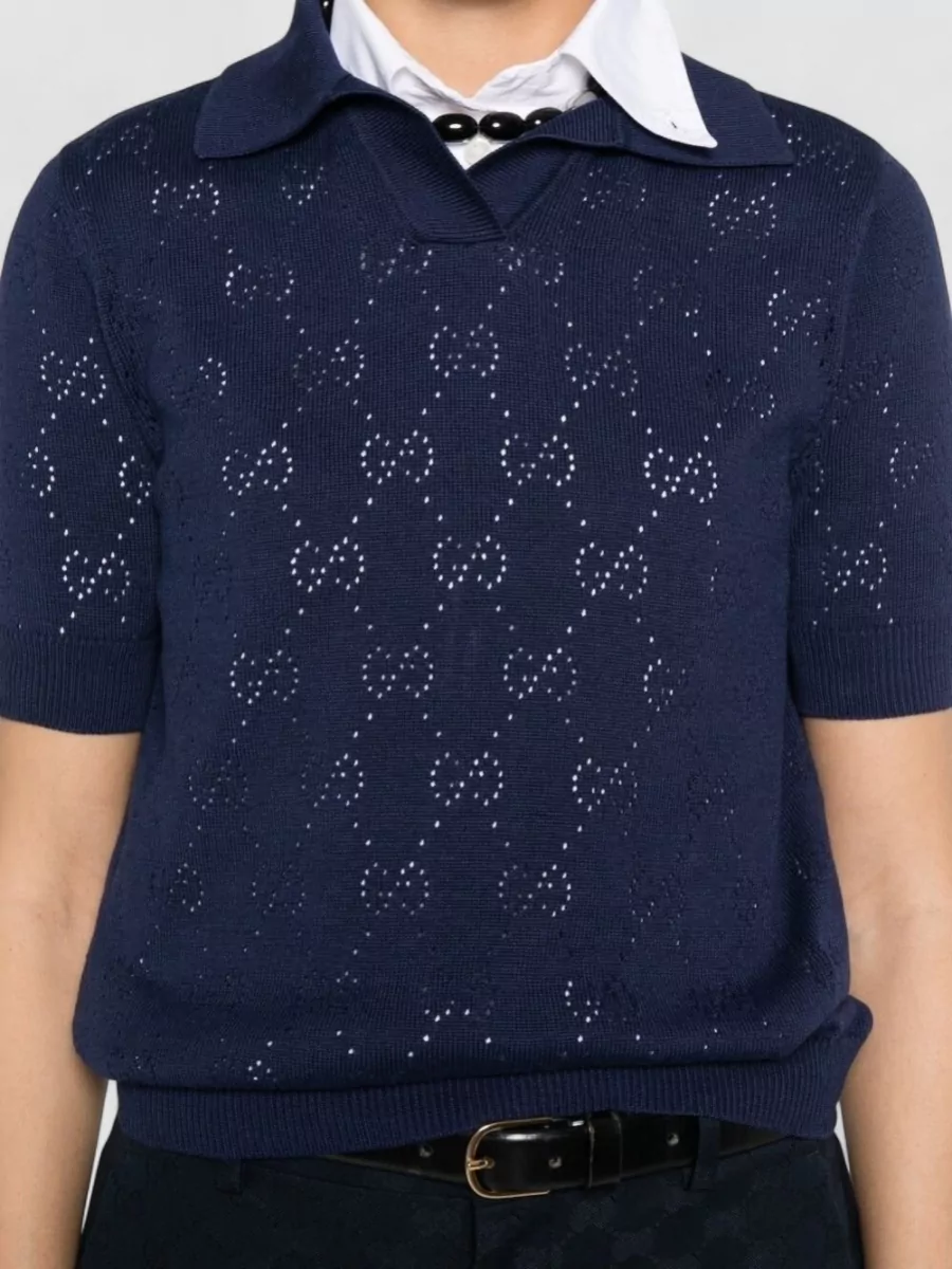 Gucci Silk Polo Top