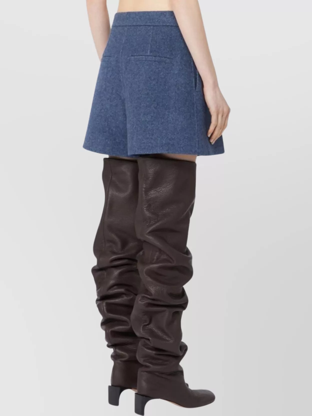 Sportmax High Waist Pleated Shorts And Pockets