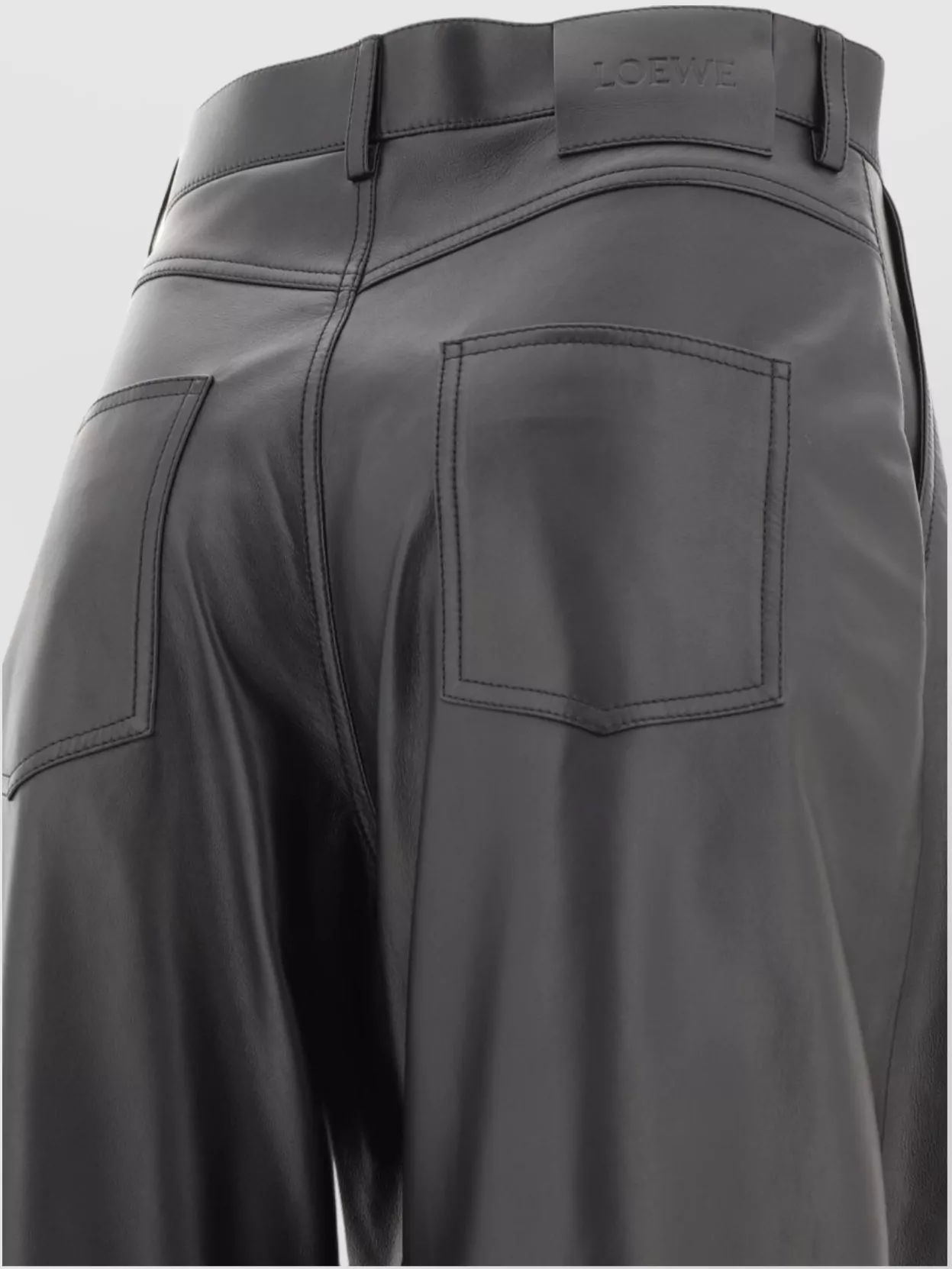 Loewe Nappa Lambskin Wide Leg Trousers