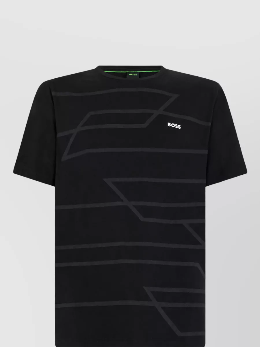 Boss cotton short-sleeve graphic t-shirt